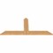 Ekena Millwork Portland Timber Gable Bracket, Western Red Cedar, 60"W x 27"H x 1 1/2"D x 5 1/2"F, 11/12 Pitch GBW060X27X0206POR00SWR - alternate 2